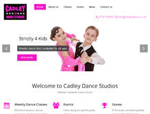 Tablet Screenshot of cadleydance.co.uk